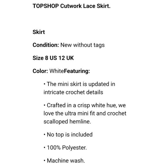TOPSHOP Cutwork Lace Skirt - Picture 11 of 11